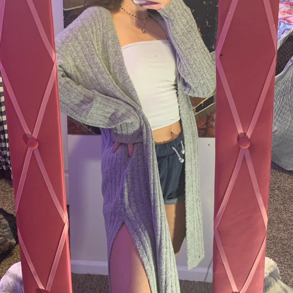 BRAND NEW Long Grey Cardigan